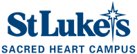 St Lukes Sacred Heart logo blue