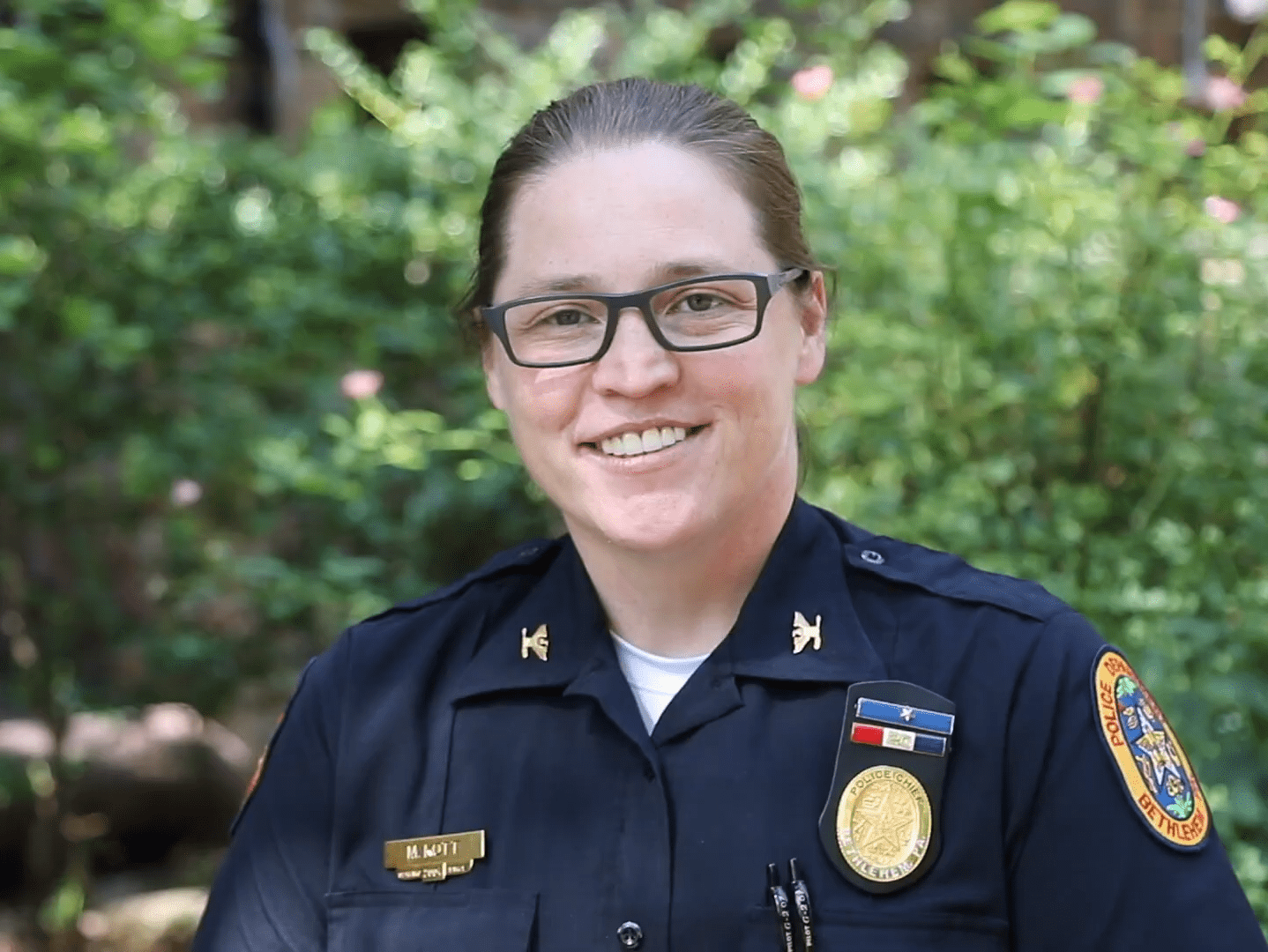 Chief Kott says: "My trauma has stayed with me, and it’s important that I’m out in the community letting others know that they are resilient and aren’t alone."