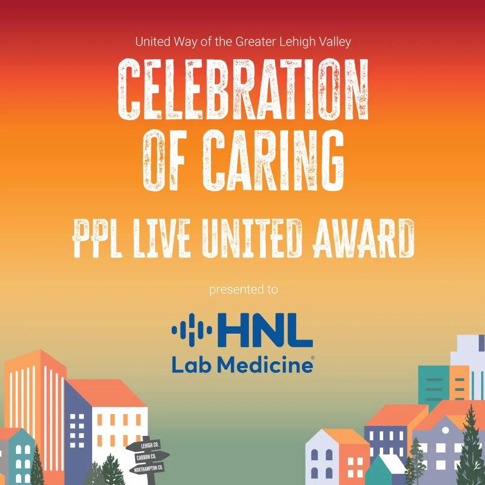 Celebration of Caring HNL Lab Medicine receives the PPL LIVE UNITED AWARD