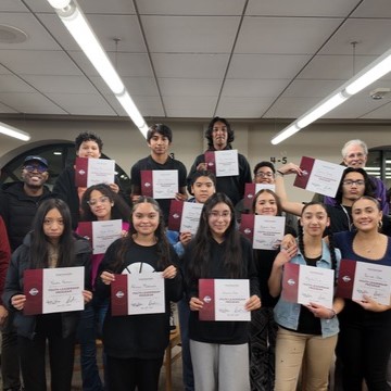Students at JOSHWAY's Youth Toastmasters program