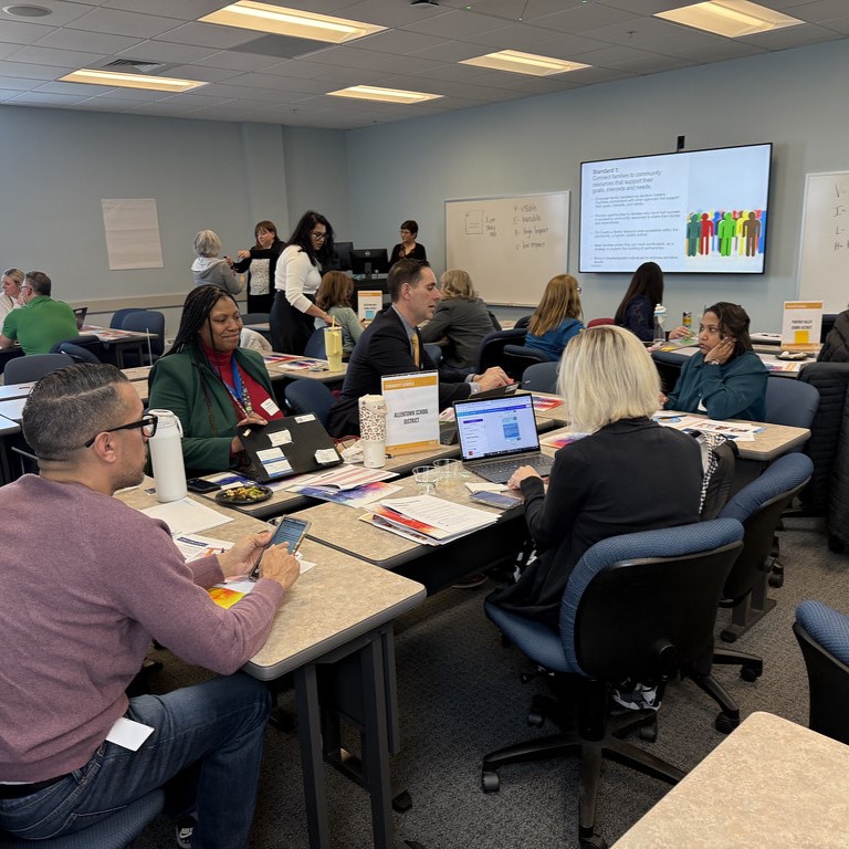 Community School leaders and educators gathered with United Way of the Greater Lehigh Valley's staff for a half-day training session on the Pennsylvania’s Department of Education Family Engagement Framework.
