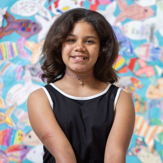 female student from Paxinosa Elementary School in the Easton Area School District