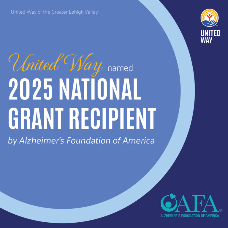 United Way 2025 named NATIONAL GRANT RECIPIENT by Alzheimer's Foundation of America
