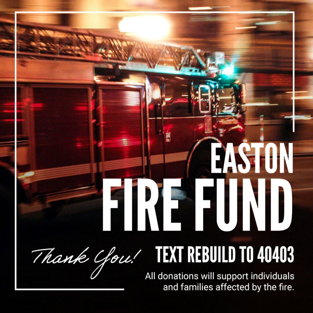 Easton Fire Thank You