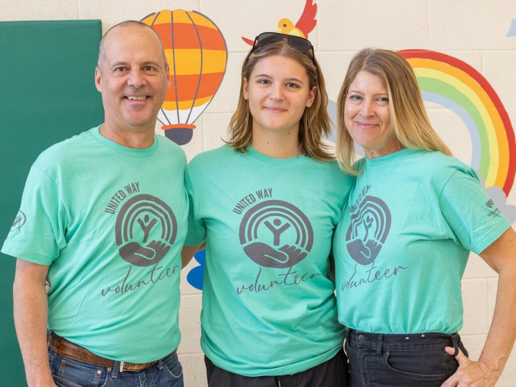 Rick Bucher of Victaulic, with family at Tocqueville Society Day of Service 2025