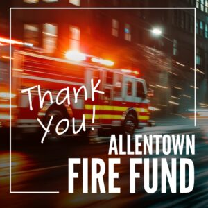 allentown fire fund thank you graphic