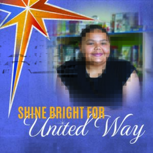 Shine bright for united way graphic