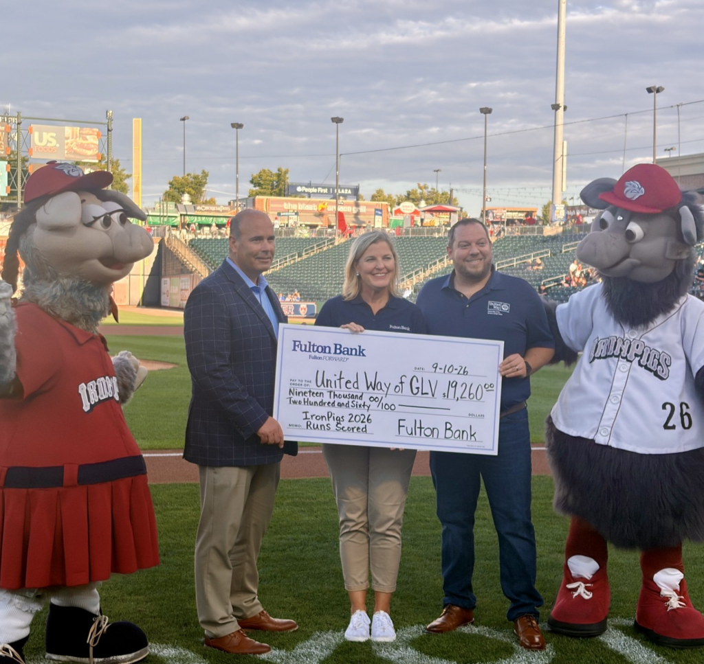 Fulton Bank Steps Up to the Plate for United Way of the Greater Lehigh Valley 